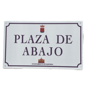 PLACA CALLE BANDEJA PLEGADO 15 mm.
