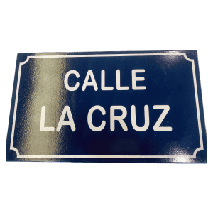 PLACA CALLE BANDEJA SIN ESCUDO