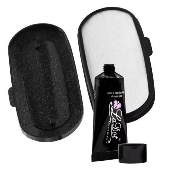 Kit de tinta negra y tampón para tatuajes temporales