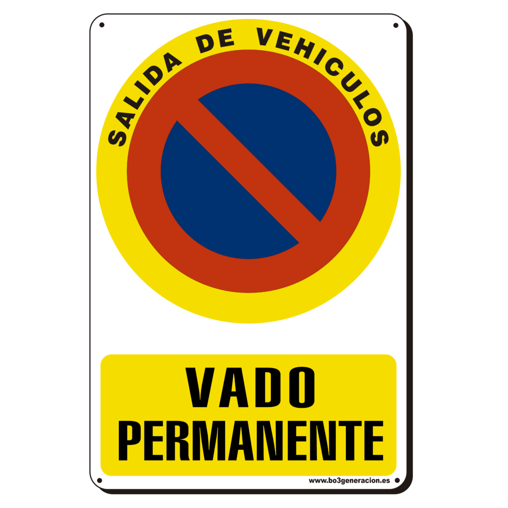 Placa de Vado – ICONO GRUA – Bo III Generación